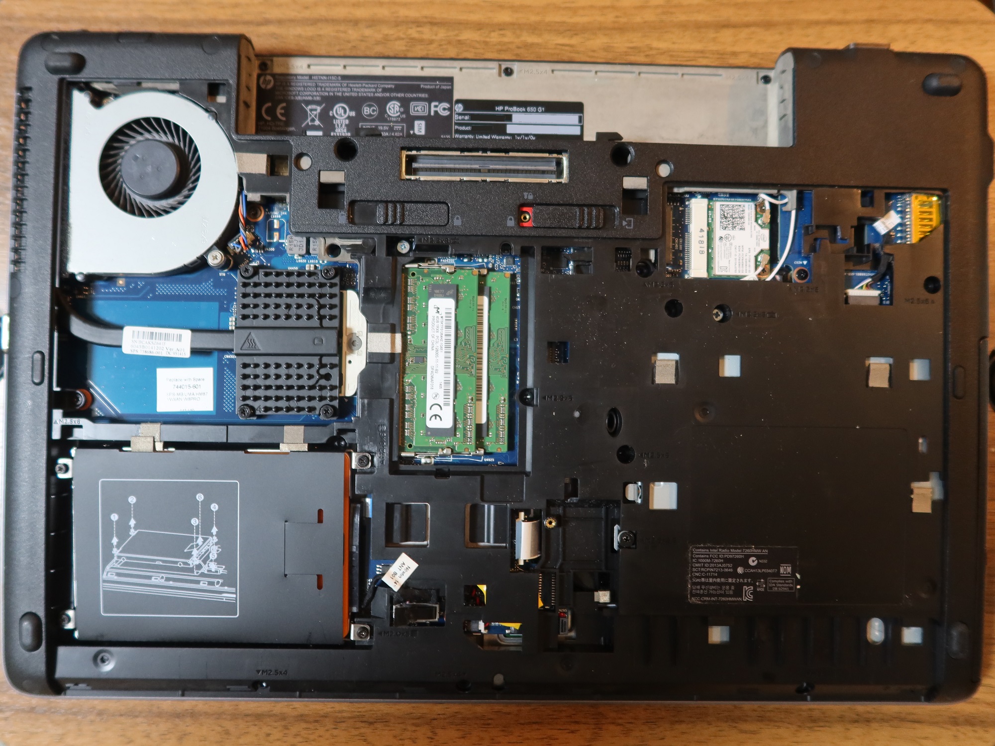HP Probook 650G1 SSD搭載